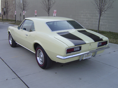 1967 Z-28 Butternut Yellow Camaro with Cowl Plenum